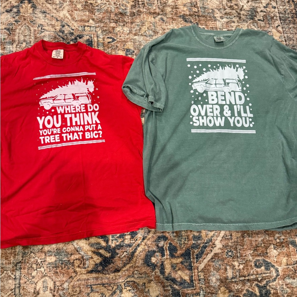 Christmas Vacation themed T-Shirts - Red and Green